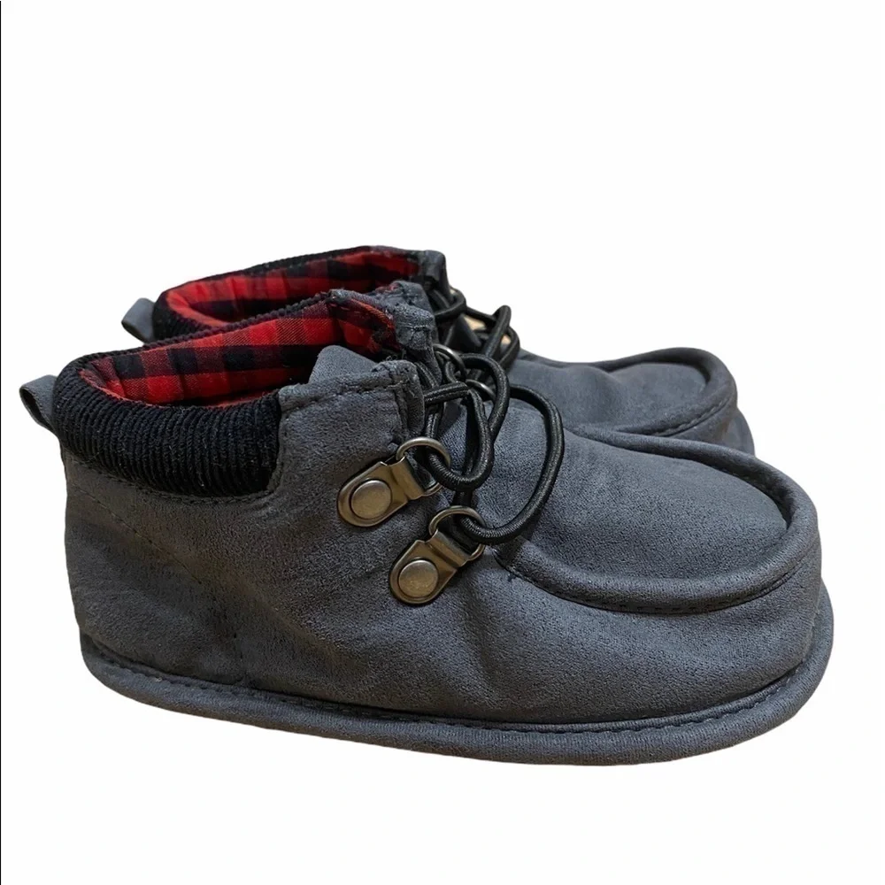 Carter’s Buffalo Plaid Lined Chukka Boots 12-18 mo